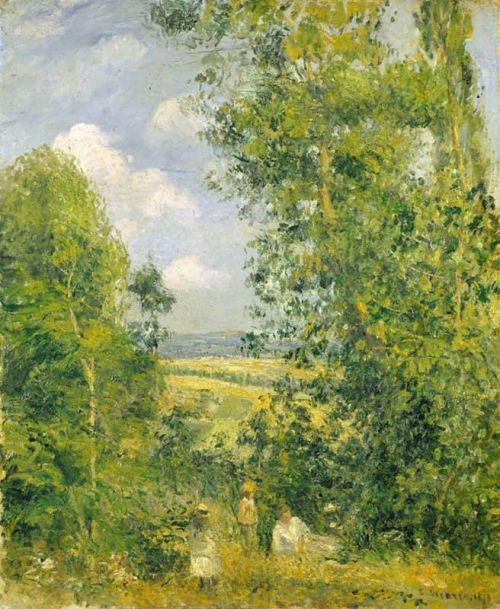 Camille Pissarro Resting In The Woods At Pontoise 1878 canvas print