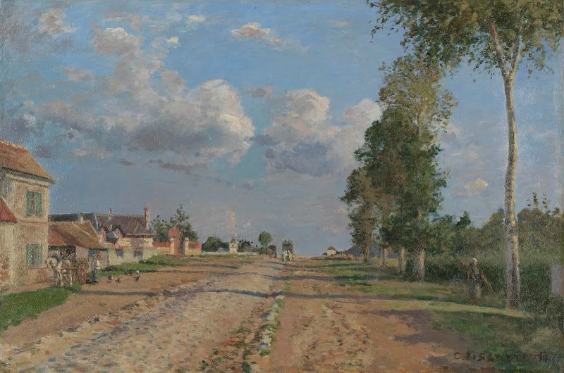 Camille Pissarro Route De Versailles Rocquencourt 1871 canvas print