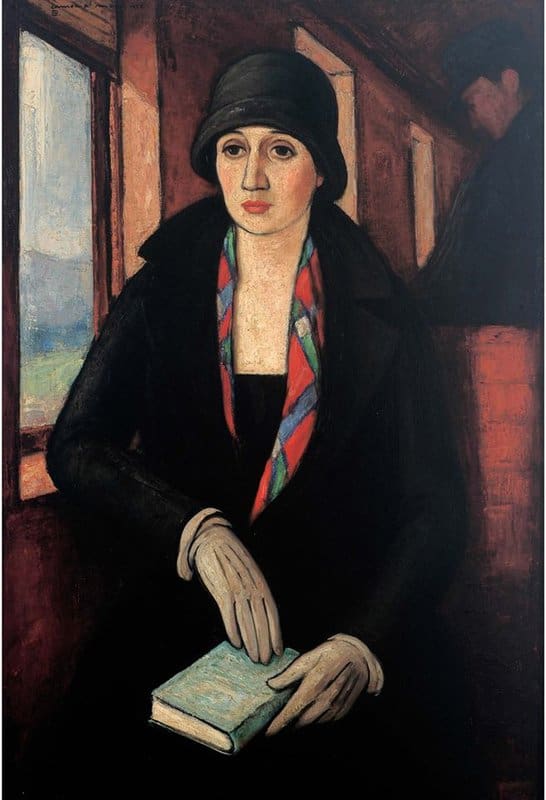 Tableaux sur toile, reproducción de Camilo Mori El viajero - 1923