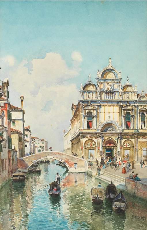 Campo Federico Del A View Of The Scuola Grande Di San Marco Venice canvas print