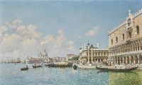 Campo Federico Del The Dodge S Palace And The Grand Canal Venice 1899 canvas print