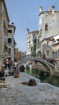 Campo Federico Del View Of Venice 1892