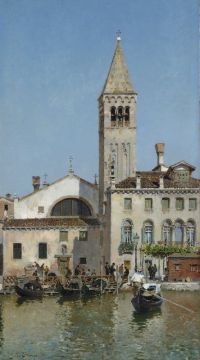 Campo Federico Del View Of Venice 1893