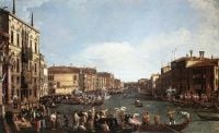 Canaletto Eine Regatta auf dem Canal Grande