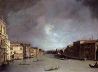 Canaletto Grand Canal- Looking From Palazzo Balbi canvas print