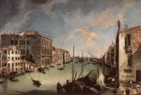 Canaletto Grand Canal Looking East From The Campo San Vio