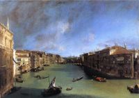 Canaletto Grand Canal Looking Northeast From From The Palazzo Balbi To The Rialto Bridge canvas print