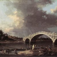 Canaletto Oude Walton-brug over de Theems