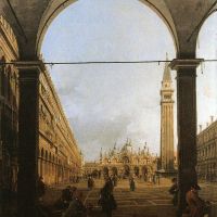 Canaletto Piazza San Marco mirando hacia el este