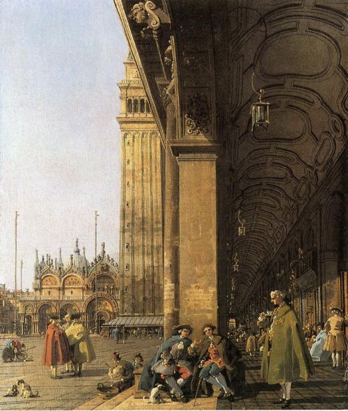 Canaletto Piazza San Marco Looking East From The Southwest Corner canvas print