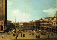 Canaletto Piazza San Marco 산 게미 나노를 향해 바라보고있는