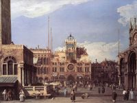 Canaletto Piazza San Marco The Clocktower canvas print