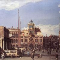 Canaletto Piazza San Marco La Torre del Reloj