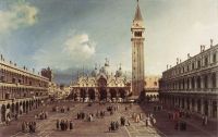 Canaletto Piazza San Marco mit der Basilika