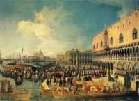 Doge S Palace에서 제국 대사의 Canaletto 리셉션