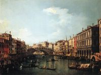 Canaletto Rialtobrücke aus dem Süden