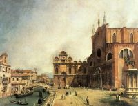 Canaletto Santi Giovanni E Paolo And The Scuola De San Marco canvas print