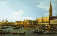 Canaletto The Bucintoro Venice canvas print