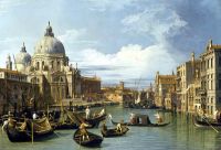 Canaletto Der Canal Grande und die Kirche des Grußes