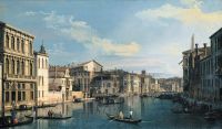 Canaletto Venice- The Grand Canal From Palazzo Flangini To The Church Of San Marcuola canvas print