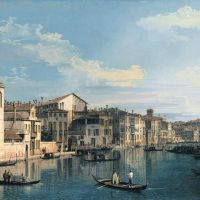 Canaletto Venecia: el Gran Canal desde el Palacio Flangini hasta la iglesia de San Marcuola