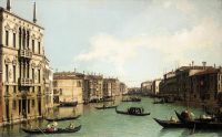 Canaletto Venedig - Der Canal Grande mit Blick nach Norden Essen Sie vom Palazzo Balbi bis zur Rialtobrücke