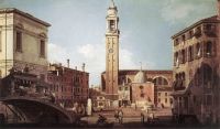 Canaletto View Of Campo Santi Apostoli canvas print