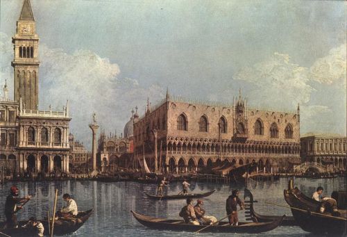 Canaletto View Of The St. Mark S Basin canvas print