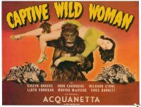 Femme sauvage captive 1943 Affiche de film