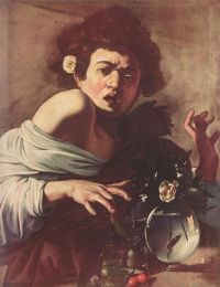 Caravaggio Junge von einer Eidechse gebissen
