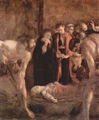 Caravaggio Burial Of Saint Lucy canvas print