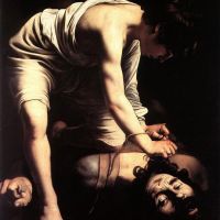 Caravaggio David y Goliat