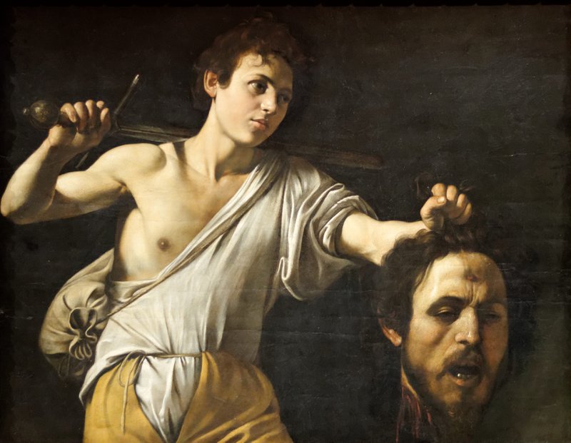 Caravaggio David With The Head Of Goliath canvas print