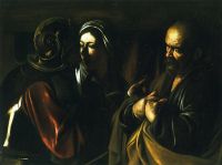 Caravaggio Denial Of Saint Peter canvas print
