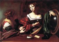 Caravaggio Martha And Mary Magdalene canvas print