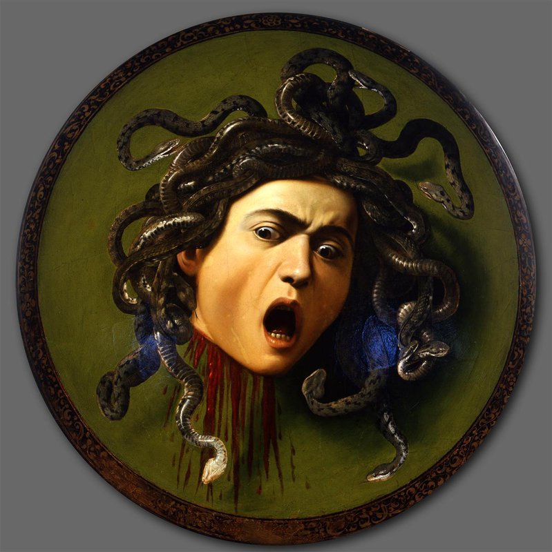 Caravaggio Medusa canvas print