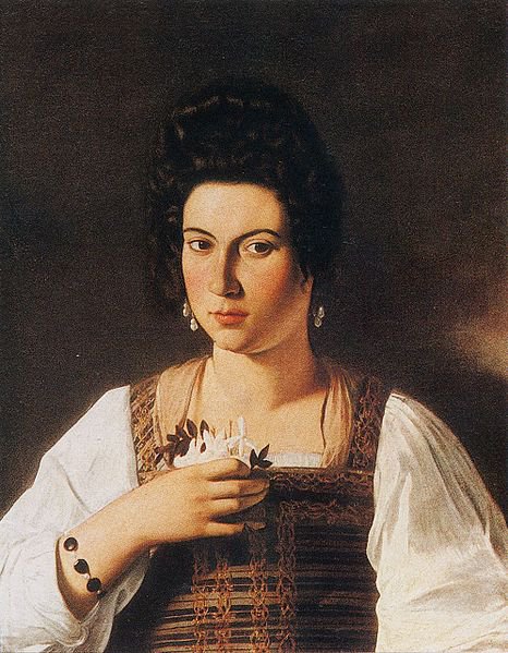 Caravaggio Portrait Of A Courtesan canvas print