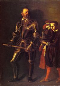 Alof De Wignacourt의 Caravaggio 초상화와 그의 페이지