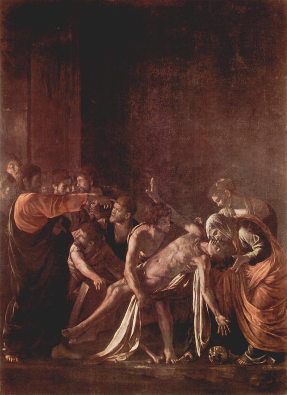 Caravaggio Resurrection Of Lazarus canvas print