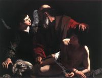 Caravaggio Sacrifice Of Isaac - 1598 canvas print