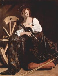 Caravaggio Saint Catherine Of Alexandria canvas print