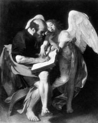 Caravaggio Saint Matthew And The Angel canvas print