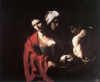 John The Baptiste의 머리를 가진 Caravaggio Salome-1609