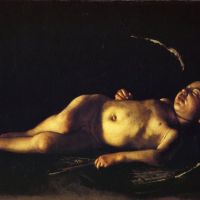 Caravaggio slapende cupido