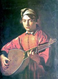 Caravaggio The Lute Player - 1597 canvas print