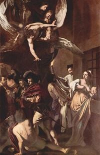 Caravaggio The Seven Works Of Mercy canvas print