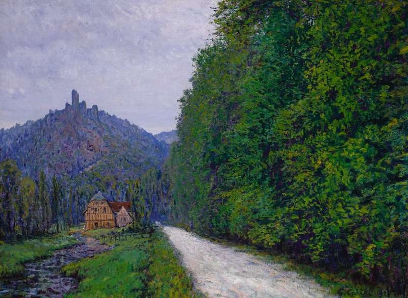 Cariot Gustave Chemin Le Soir Pres De Wiesbaden 1919 canvas print