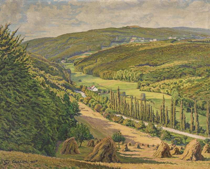 Cariot Gustave Meules De Foin Dans La Vallee 1925 canvas print