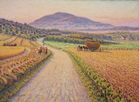 Cariot Gustave Landschaft mit Heuhaufen 1928