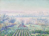 Cariot Gustave Morgennebel Landschaft 1904